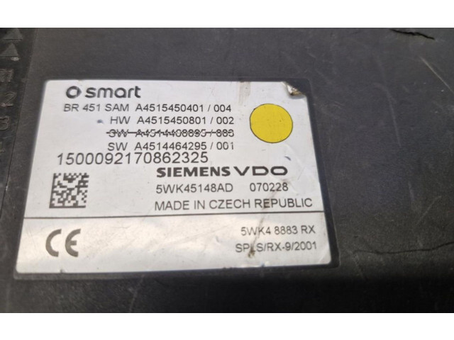 Pojistková skříňka 5WK45148AD Smart ForTwo II