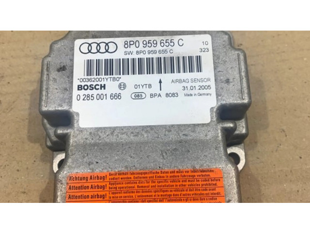 Блок подушек безопасности 8P0959655C, 0285001666 Audi A3 S3 A3 Sportback 8P