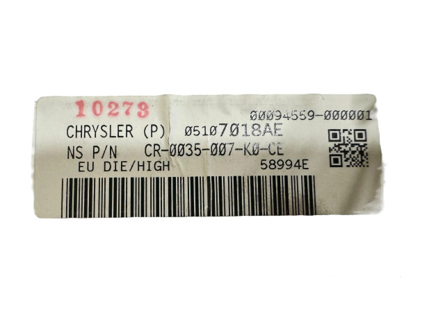 Панель приборов 05107018AE, CR0035007K0CE Jeep Patriot