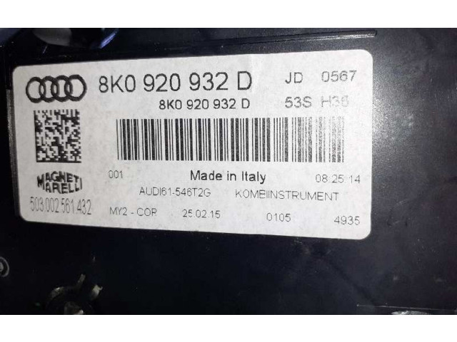 Панель приборов 8K0920932D, 503002561432 Audi A4 Allroad