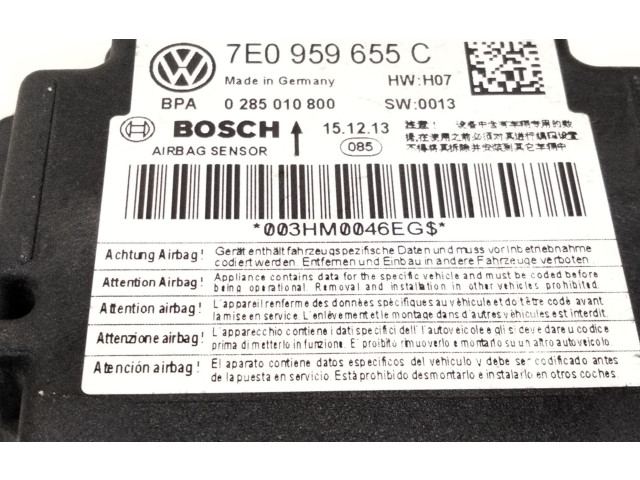 Блок подушек безопасности 7E0959655   Volkswagen Transporter - Caravelle T5