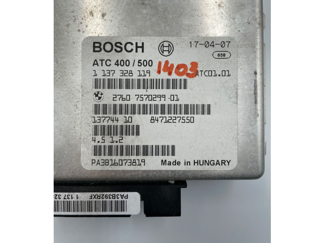 Блок управления коробкой передач 7570299, 1137328119   BMW X3 E83