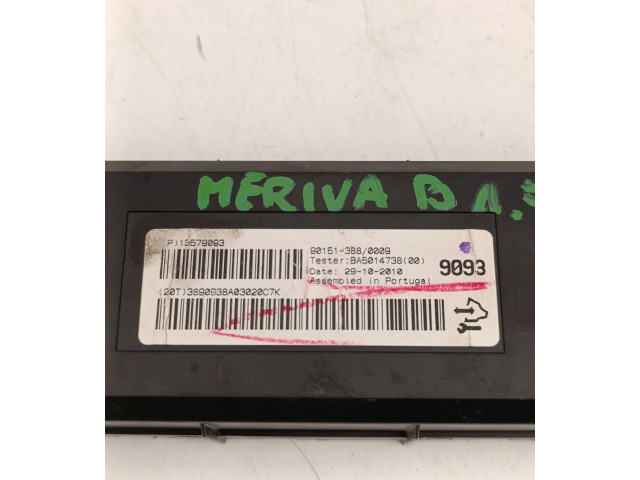 Блок управления климат-контролем 13579093   Opel Meriva B