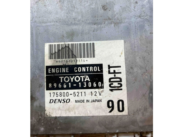 Блок управления двигателем Блок управления 8966113060, 1758005211 Toyota Corolla Verso E121