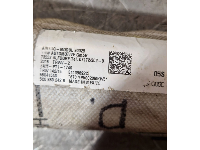 Подушка безопасности в сиденье 5C0880242B, 34139892C Volkswagen Jetta VI