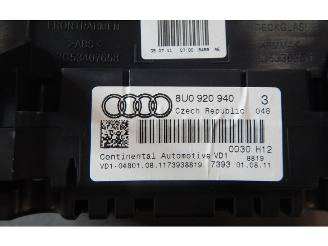 Панель приборов 8U0920940 Audi Q3 8U