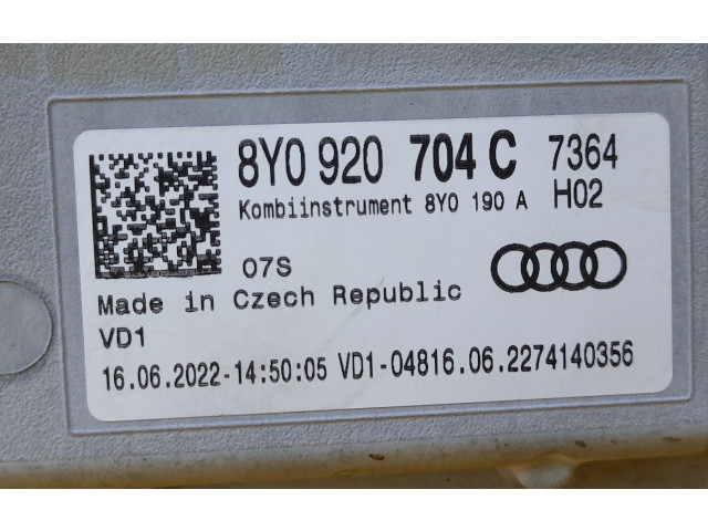 Панель приборов 8Y0920704C, 8Y0920790D Audi A3 8Y