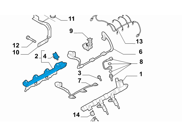 Топливная рампа 71748984, 71741190 Alfa Romeo Brera 3.2