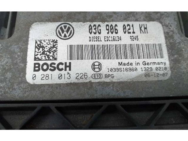 Блок управления двигателя 03G906021KH, 0281013226 Volkswagen Golf SportWagen