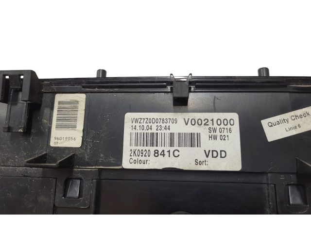 Панель приборов 2K0920841C, VWZ7Z0D0783709 Volkswagen Caddy