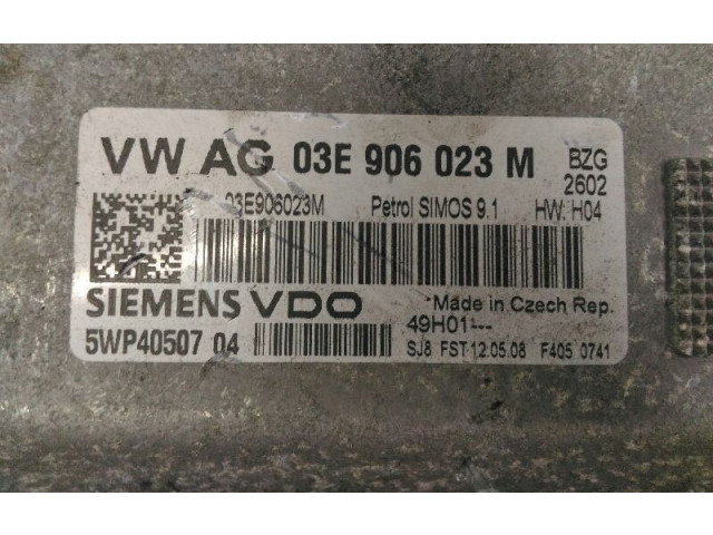 Řídící jednotka 03E906023M, 5WP40507 Seat Ibiza IV (6J,6P) 2008