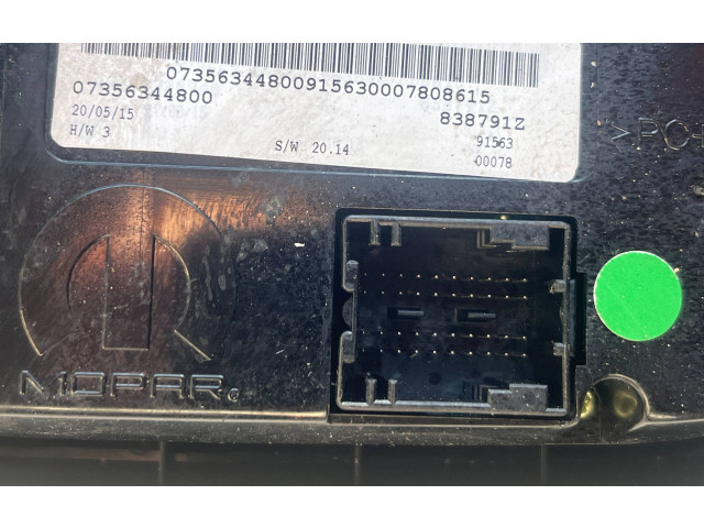 Блок управления климат-контролем 07356344800, 838791Z   Fiat 500X