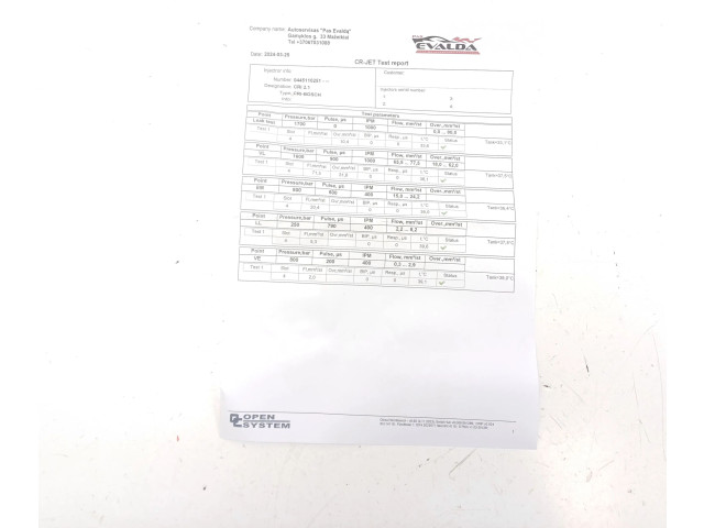 Форсунка 0445110251    Volvo XC90   