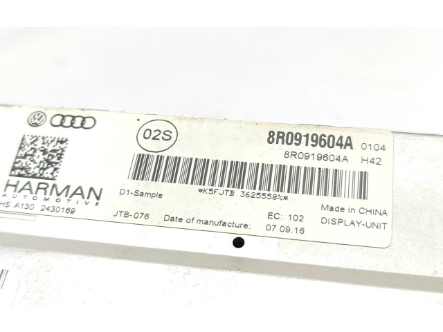 Дисплей    8R0919604A   Audi A5 Sportback 8TA