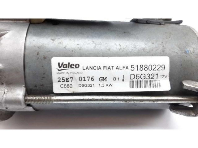 Стартер 51880229, D6G321 Fiat Fiorino