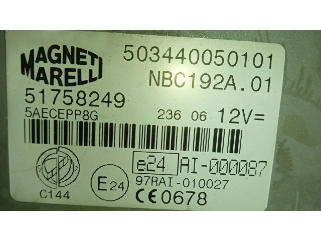 Řídící jednotka KITINMOVILIZADOR Fiat Stilo 2001