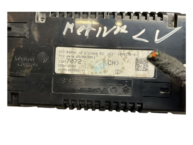 Дисплей 565412769, 13277072 Opel Meriva B