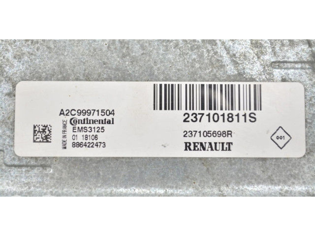 Блок управления двигателя 237105698R   Dacia Duster II