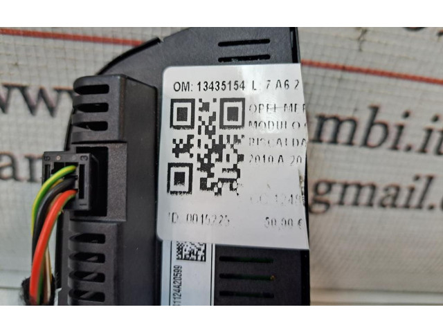 Блок управления климат-контролем 13435154, 13435154   Opel Meriva B