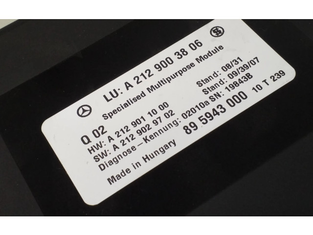 Блок комфорта A2129003806   Mercedes-Benz E W212   