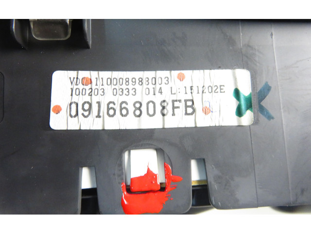 Спидометр (приборный щиток) 110008988003, 09166808FB   Opel Combo C    