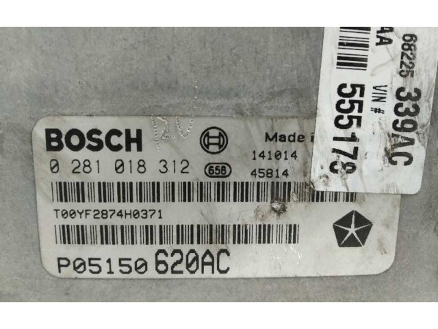 Блок управления двигателя P05150620AC, 68225339AC   Fiat Freemont