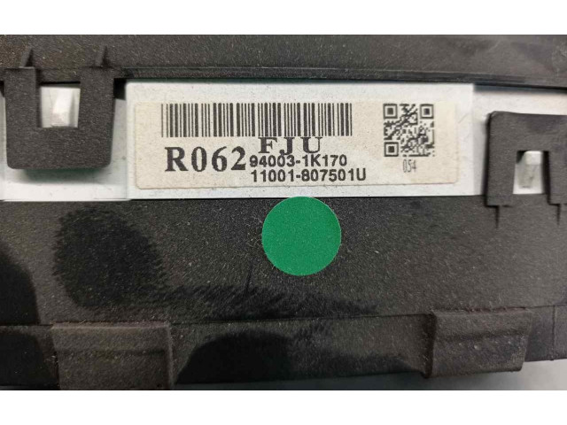 Панель приборов 940031K170, 11001807501U   Hyundai ix20       