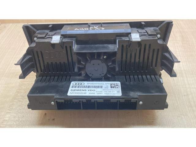 Блок управления климат-контролем A2C53242446, 8P0820043AG Audi A3 S3 A3 Sportback 8P