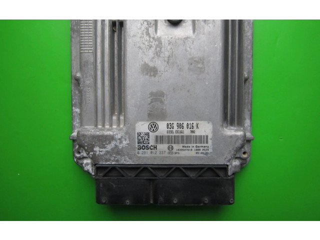 Блок управления двигателем Блок управления 03G906016K, 0281012237   Skoda Octavia Mk1 (1U)