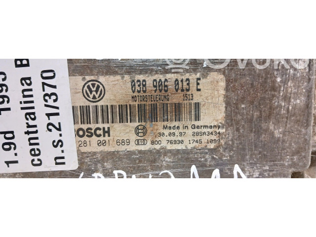 Řídící jednotka 038906013E, 0281001689 Volkswagen Caddy 1995