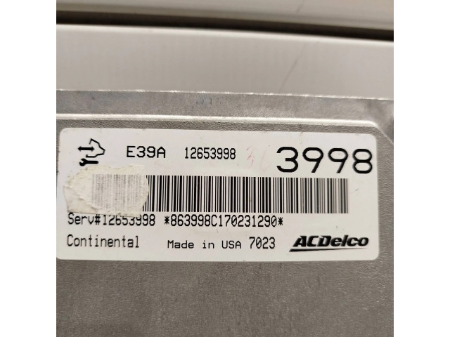 Блок управления двигателя 12653998   Chevrolet Camaro
