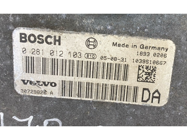 Блок управления двигателя 30729826A, 0281012103   Volvo V70