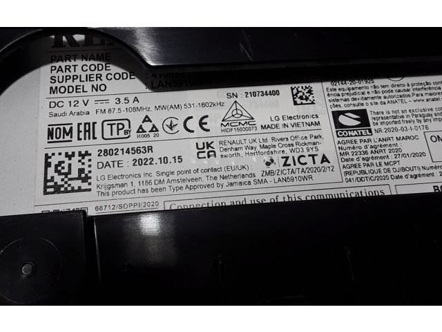 Дисплей 280214563R Dacia Sandero III