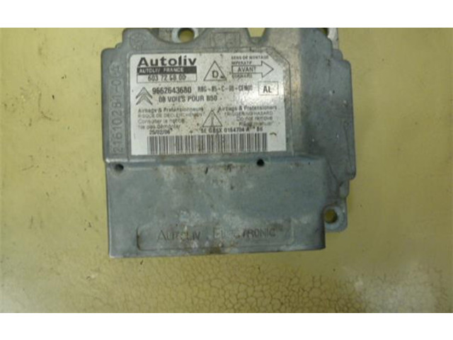 Блок подушек безопасности 603725800, 9662643680   Citroen C4 I