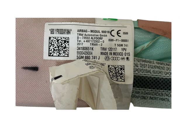 Боковая подушка безопасности 5GM880741J, 34180651K   Volkswagen e-Golf