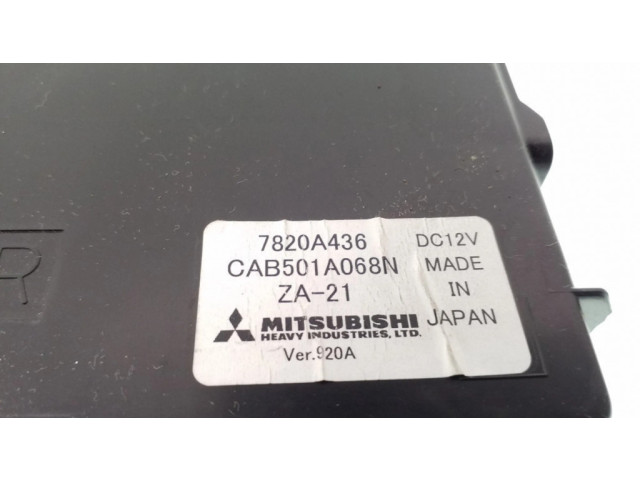Блок управления климат-контролем 7820A436, CAB501A068N Mitsubishi Outlander