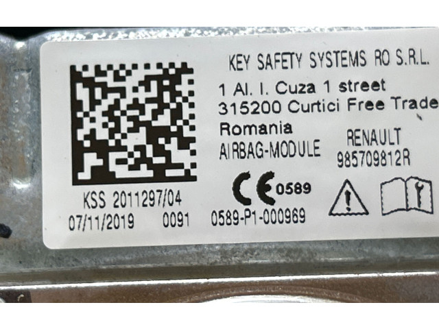 Подушка безопасности водителя 985709812R, 315200   Dacia Duster II