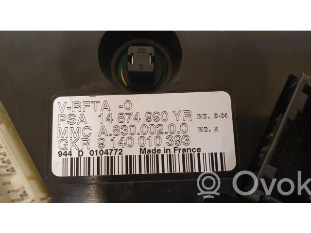 Блок управления климат-контролем 14874990, A83000200 Citroen C8