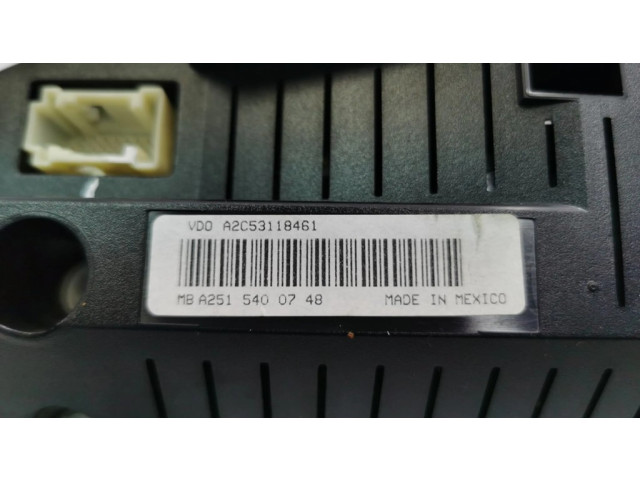 Přístrojová deska  Mercedes-Benz ML W164 2006 A2515400748  