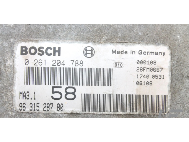 Řídící jednotka 0261204788 Citroen Saxo 2002