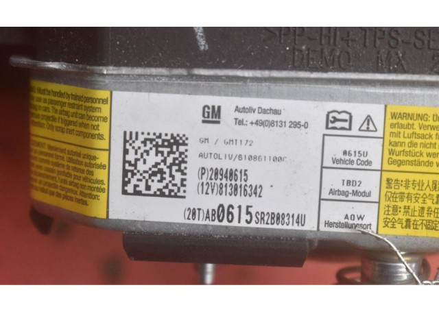 Надувная подушка для руля 20940615, 20940615   Chevrolet Equinox   