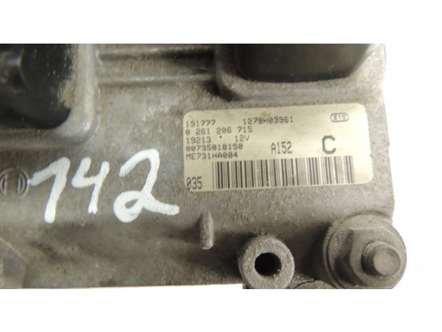 Řídící jednotka 0261206715, 1278H03961   Alfa Romeo 147 2002
