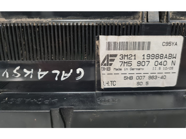 Блок управления климат-контролем 3M2119988ABW, 7M5907040N Ford Galaxy