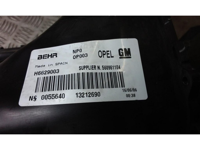 Вентилятор печки    13212690   Opel Meriva A