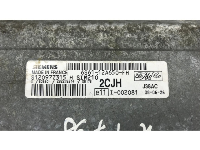 Řídící jednotka 6S6112A650FH, S120977315H Ford Fiesta 2007
