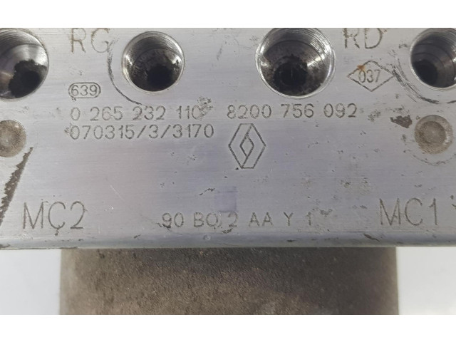 Блок АБС 8200756092, 0265232110   Dacia  Logan I  2004-2012 года