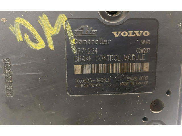 Блок АБС 8671224, 10092504033   Volvo  V70  2000 - 2004 года