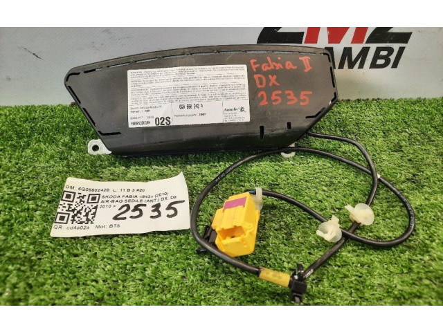 Подушка безопасности в сиденье 6Q0880242B, 6Q0880242B   Skoda Fabia Mk2 (5J)