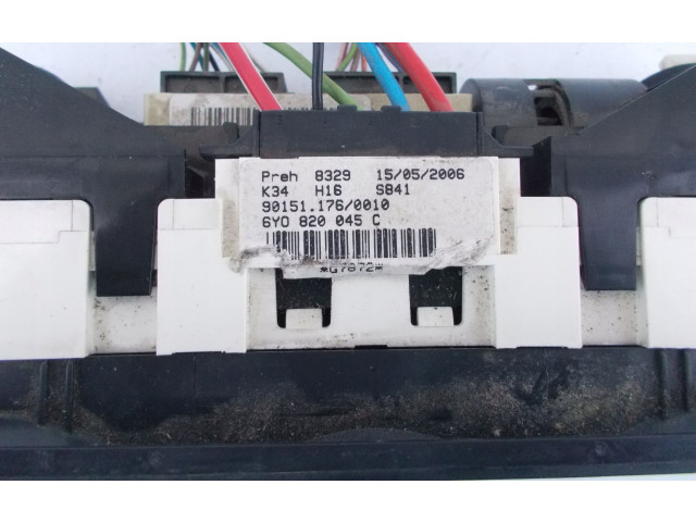 Блок управления климат-контролем 6Y0820045C, 6Y0820045C Skoda Fabia Mk1 (6Y)