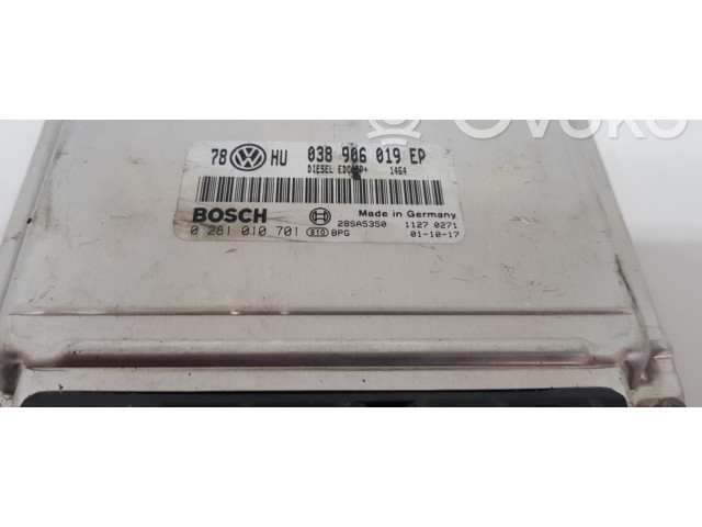 Řídící jednotka 038906019EP, 0281010701 Audi A6 S6 C5 4B 2002